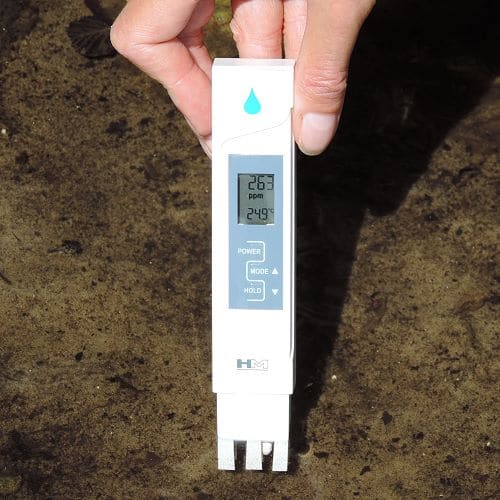 Outdoor-Wasserfilterung - Wasserqualität mit ppm bestimmen